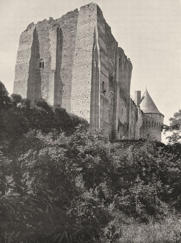 EURE-ET-LOIR. Le donjon, à Nogent-le-Rotrou 1903 old antique print picture